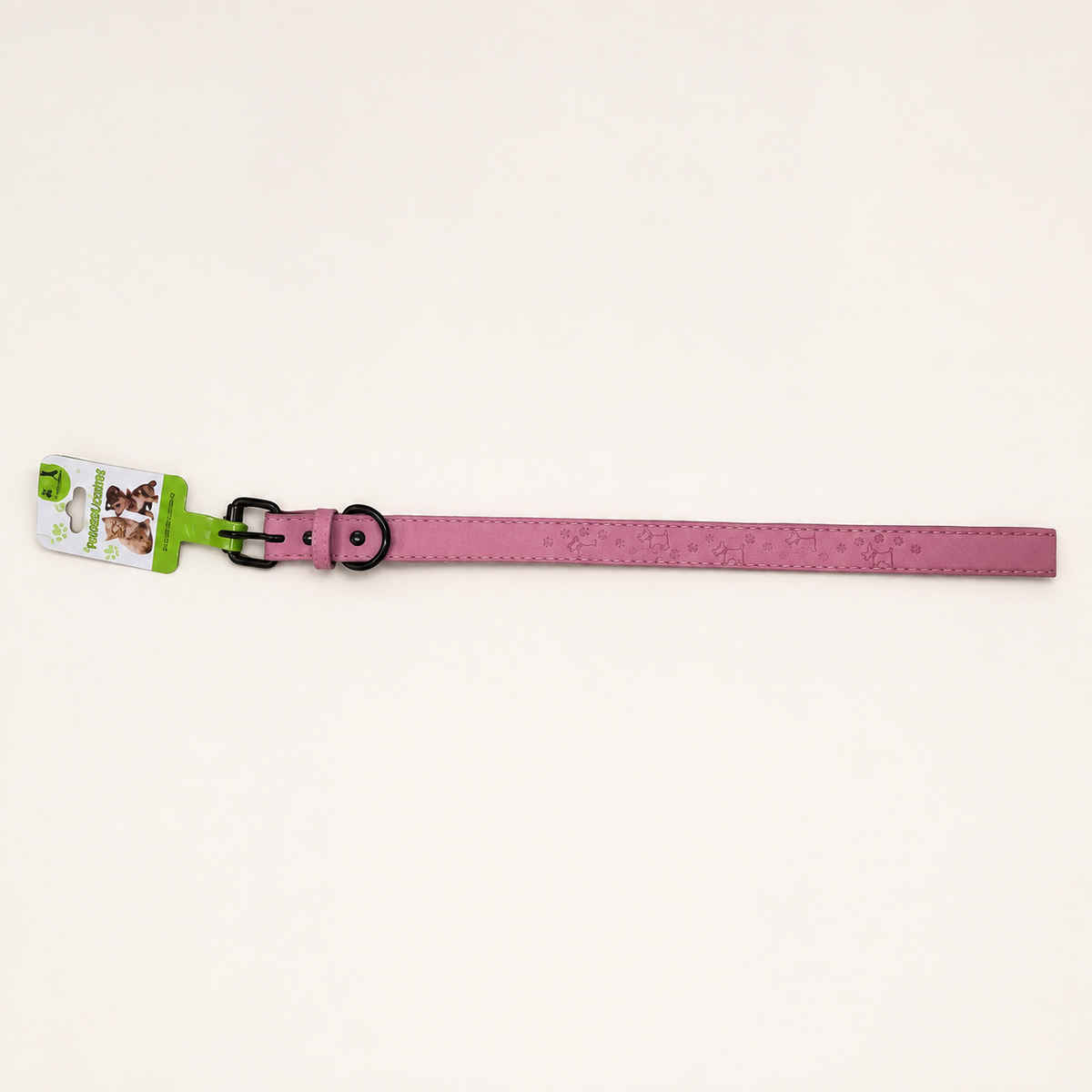 Collar rosa con dibujos grabados 21003-23 — vista completa