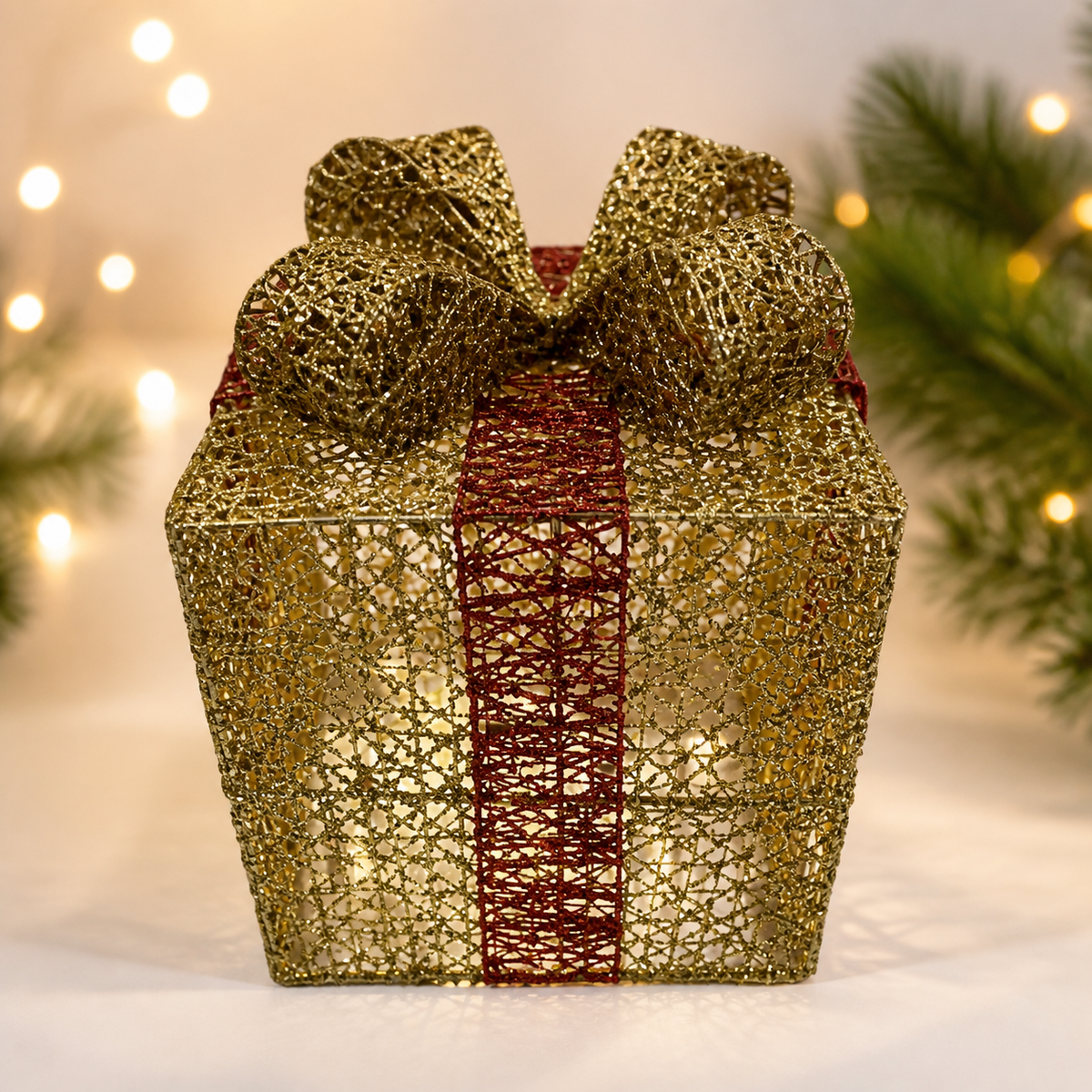 Caja de regalo navideña luminosa — 22002-18 — vista 1