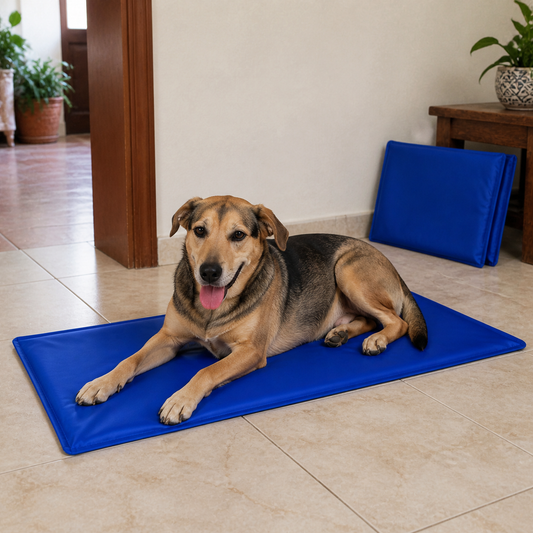 Colchoneta refrescante reutilizable para mascotas — 23024 en uso