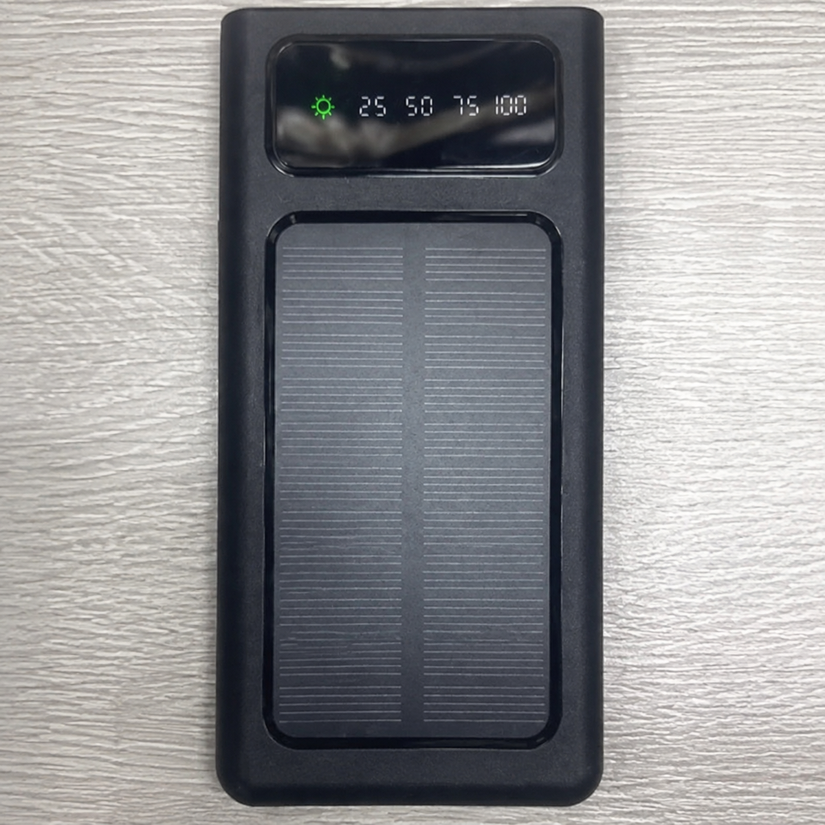 Batería portátil con panel solar 23165-2 — detalle del producto