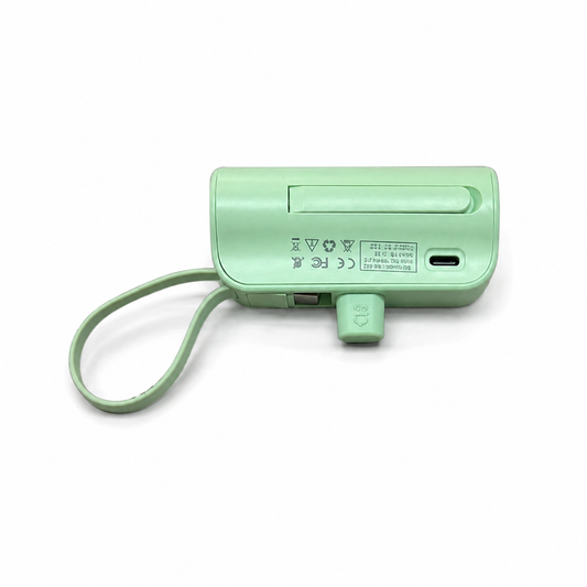 Mini batería portátil USB-C de 3000 mAh 23165-22 — vista sobre fondo blanco