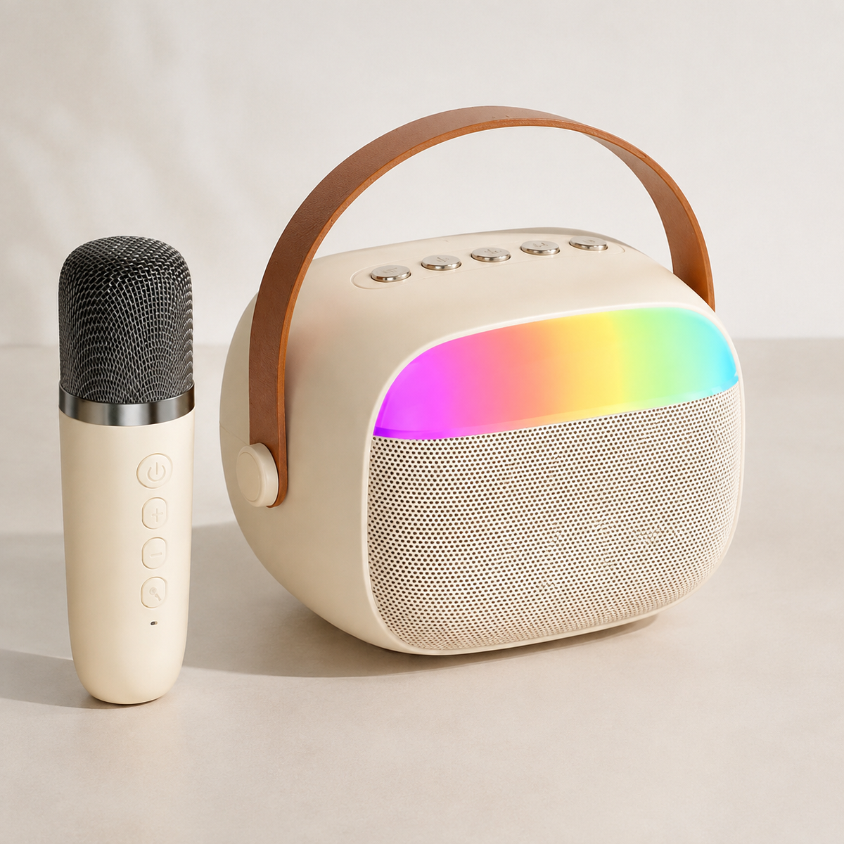 Bocina para karaoke con micrófono y luz 23166-20 — vista principal