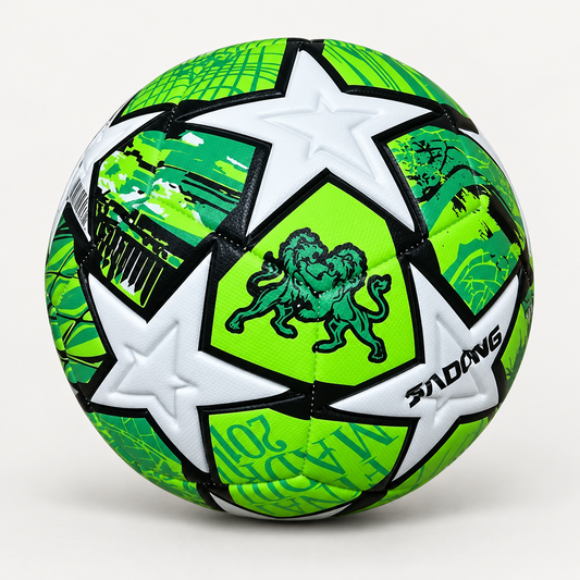 Balón de fútbol verde con estrellas blancas 23193-41 — vista principal