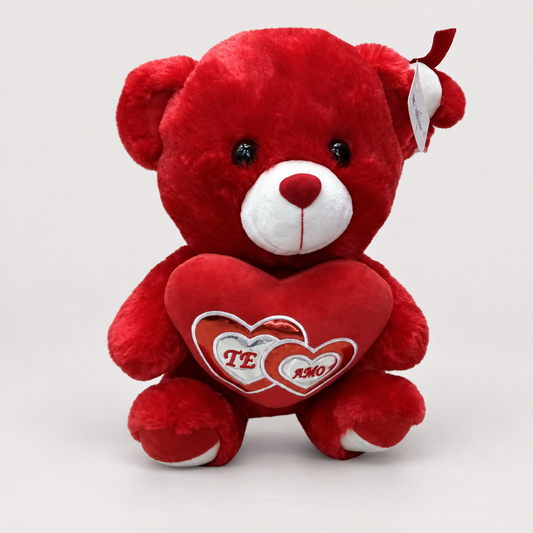 Oso de peluche rojo con corazón Te Amo 23205-10 — vista principal