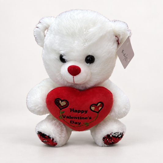 Oso de peluche blanco con corazón de San Valentín 23205-7 — vista principal