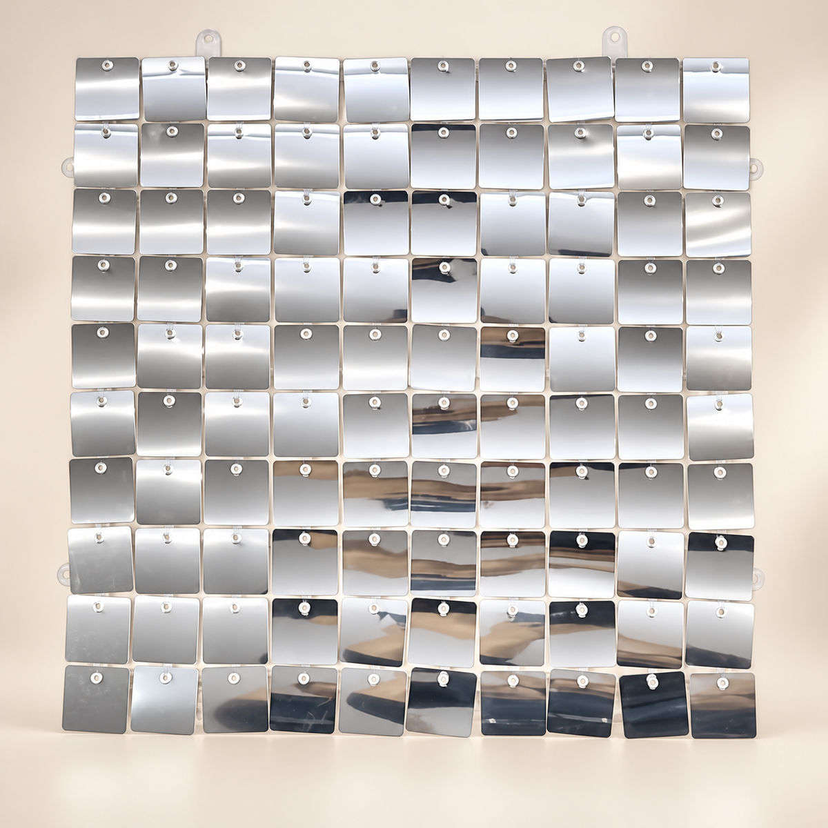 Panel decorativo de lentejuelas plateadas 23275-1 — vista principal