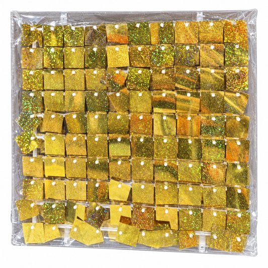 Panel decorativo de mosaico dorado 23275-23 — vista sobre fondo blanco