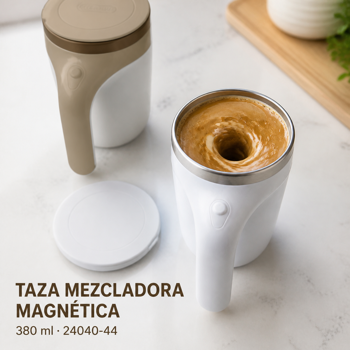 Taza mezcladora magnética 24040-44 en funcionamiento