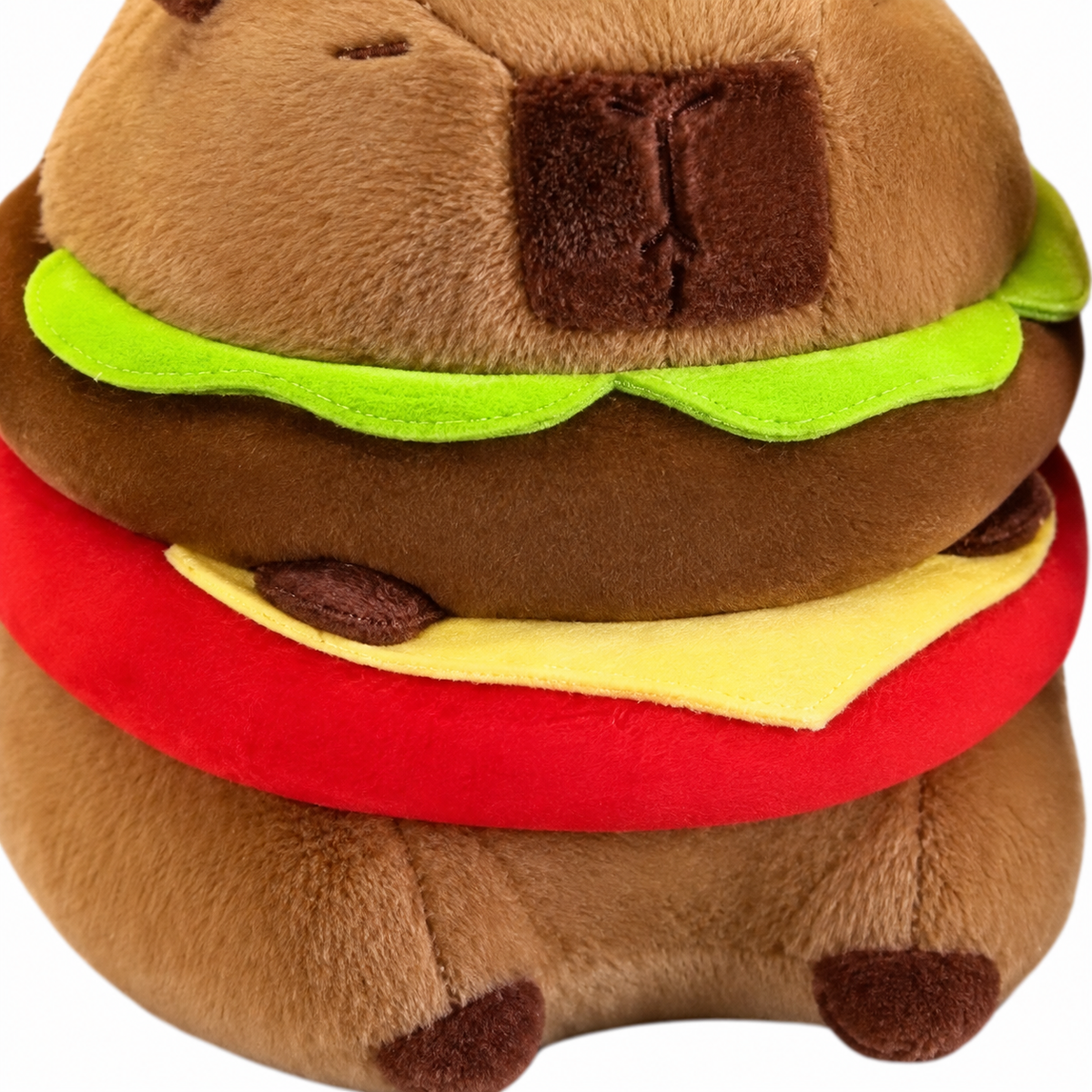 Peluche de capibara hamburguesa 24228-22 — detalle del producto