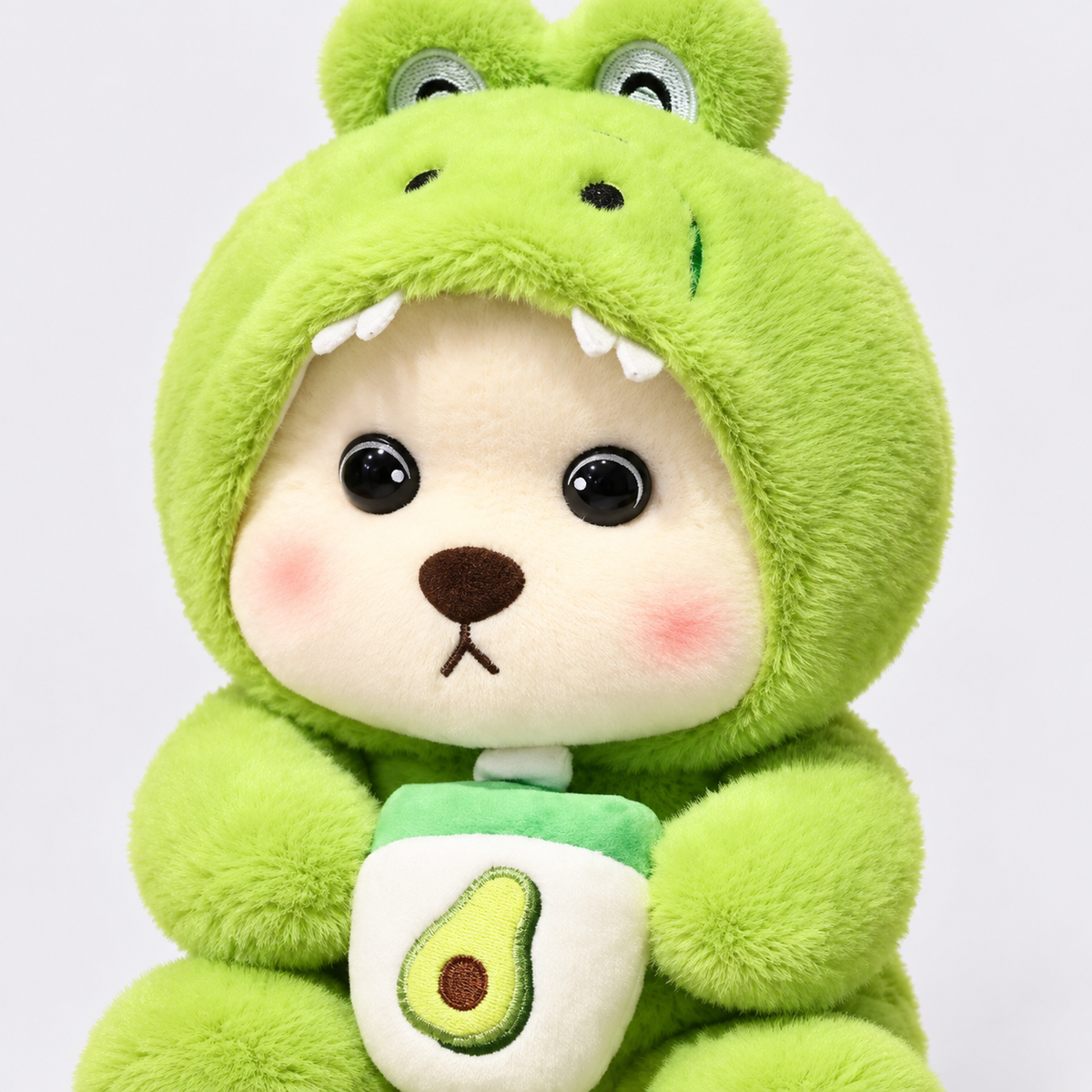 Osito de peluche con disfraz verde y taza decorativa 24228-5 — detalle del producto