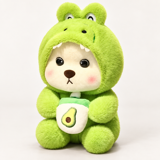 Osito de peluche con disfraz verde y taza decorativa 24228-5 — vista principal