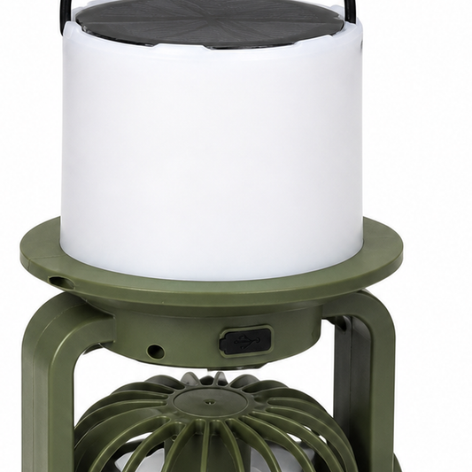 Detalle de Ventilador y lámpara solar para camping — 25216-3