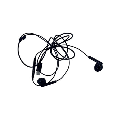 Audífonos con Cable Ezra USB-C, con Micrófono y Control en el Cable, Disponibles en Blanco y Negro