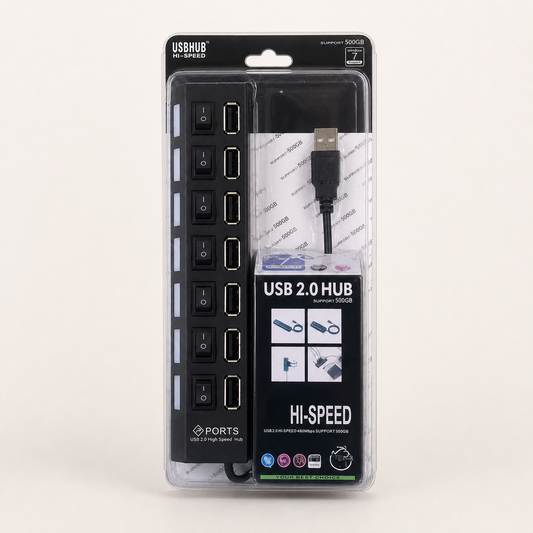 Hub USB 2.0 de 7 puertos con interruptores 28796-30 — vista principal