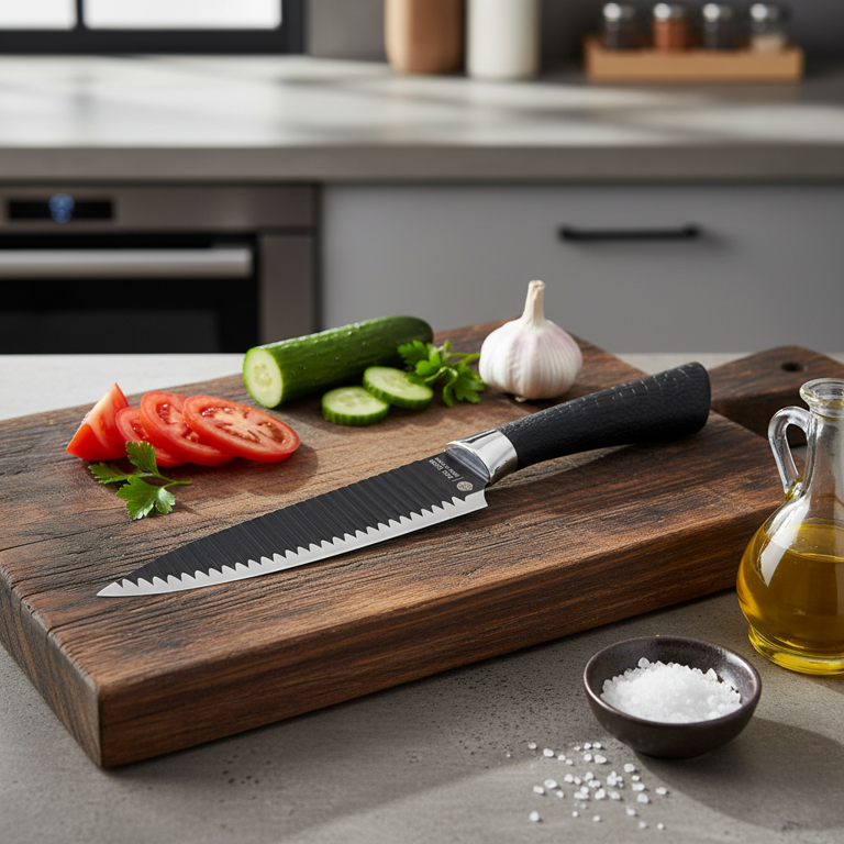 Cuchillo para Verduras DUOGUO 33 cm con Hoja de Acero Inoxidable y Mango Ergonómico Antideslizante