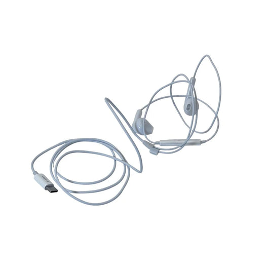 Căști cu fir Ezra USB-C, cu microfon și control pe fir, disponibile în alb și negru