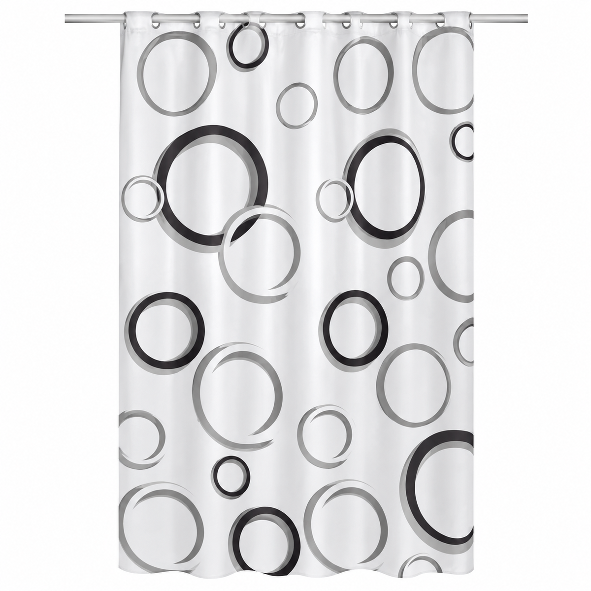 Cortina de baño con estampado moderno, diseño surtido 44776-68 — detalle del producto