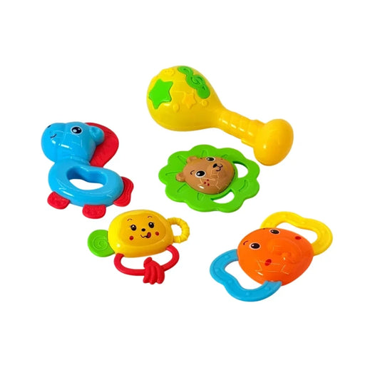 Set de 5 sonajeros infantiles de colores — imagen 1