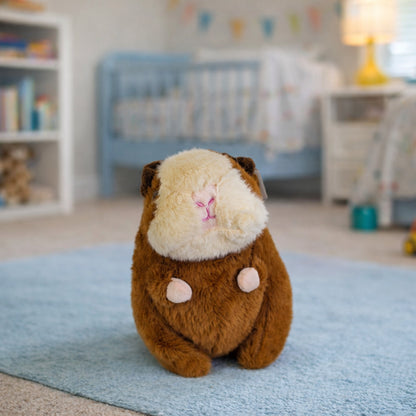 Peluche Hámster Duoguo, Peluche Gris y Blanco, Diseño Redondo Compacto, Textura Suave, Juguete para Niños y Decoración
