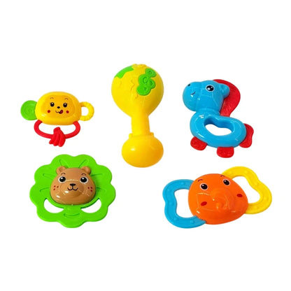 Set de 5 sonajeros infantiles de colores — imagen 2
