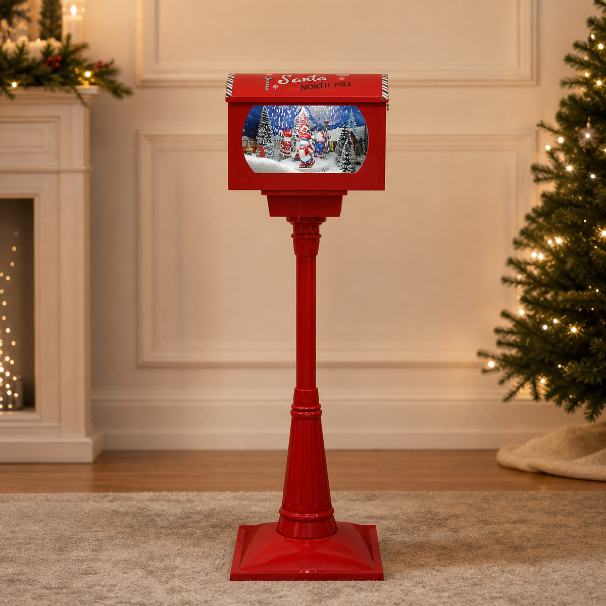 Buzón navideño luminoso con efecto nieve — 8808-6 — vista 1