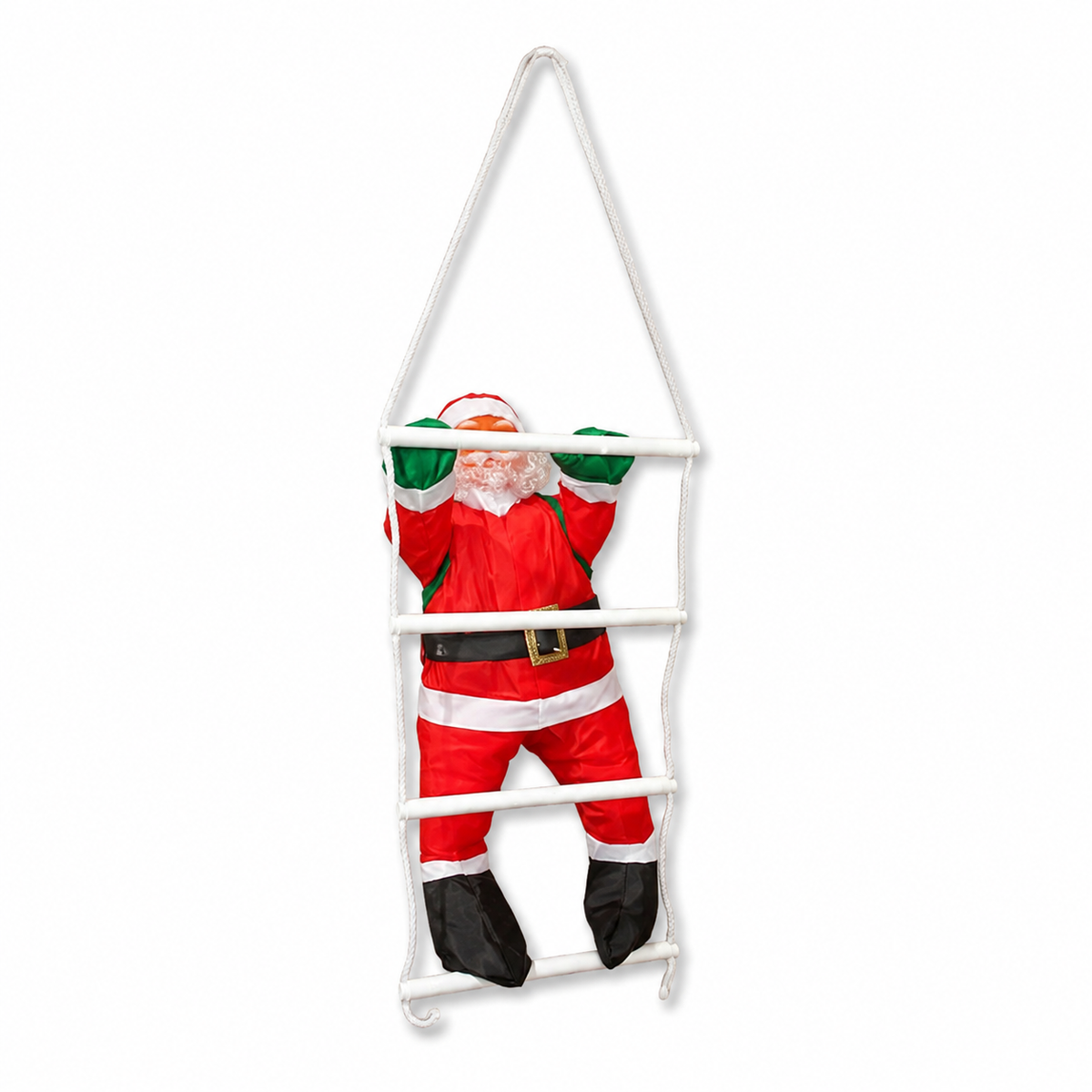 Papá Noel trepador en escalera — 9903-25 sobre fondo blanco