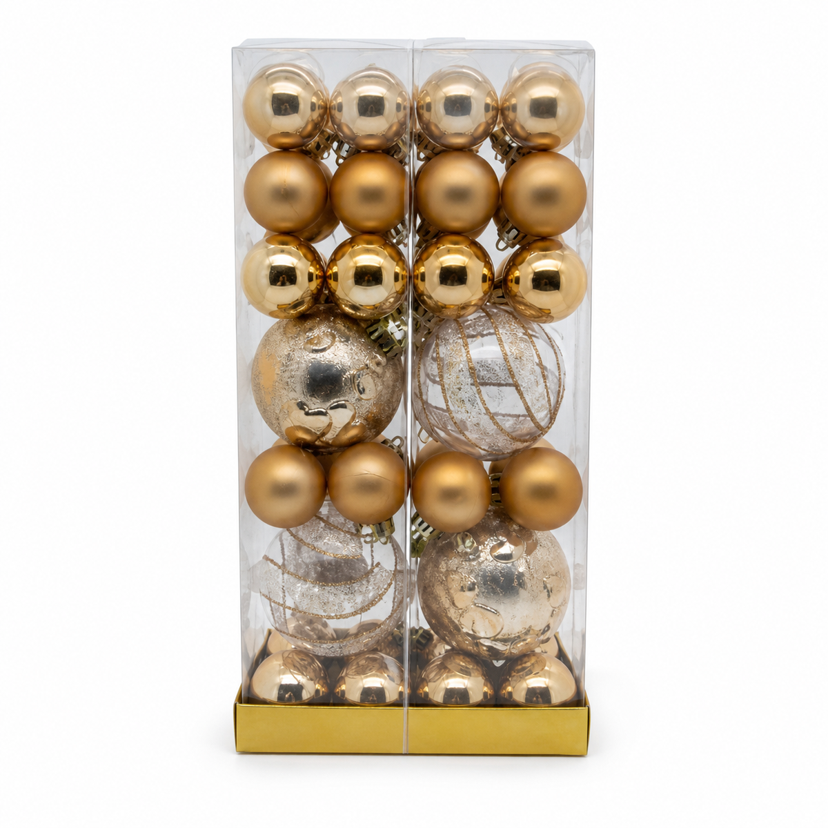 Set de esferas navideñas decorativas — 9993-102 sobre fondo blanco