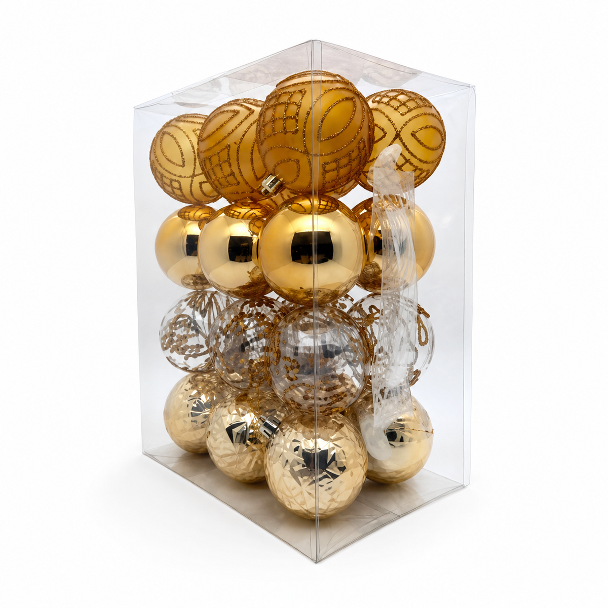 Set de esferas navideñas decorativas — 9993-67 sobre fondo blanco