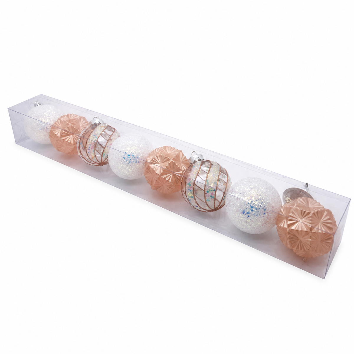 Set de esferas navideñas decorativas — 9993-75 sobre fondo blanco