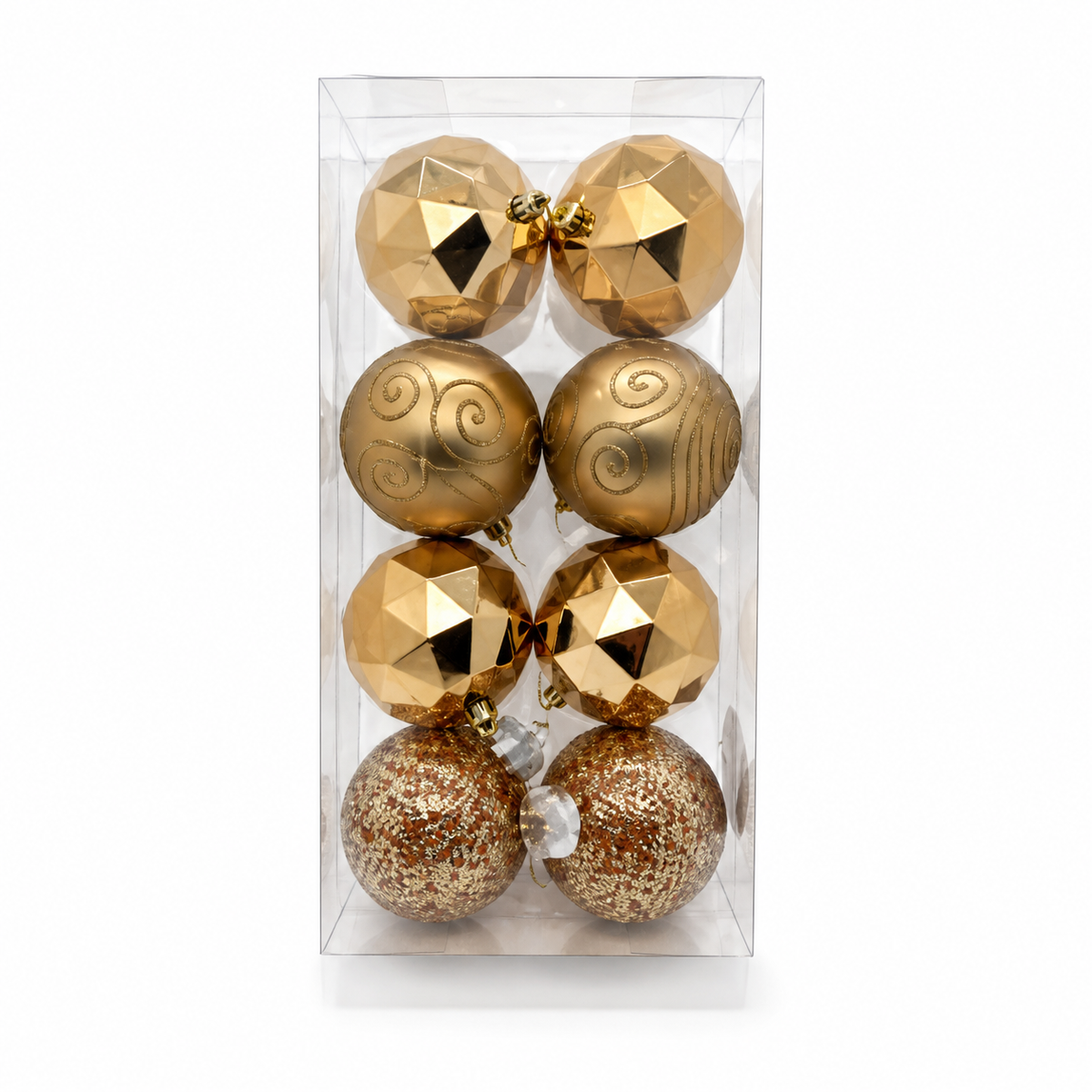Set de esferas navideñas decorativas — 9993-78 sobre fondo blanco
