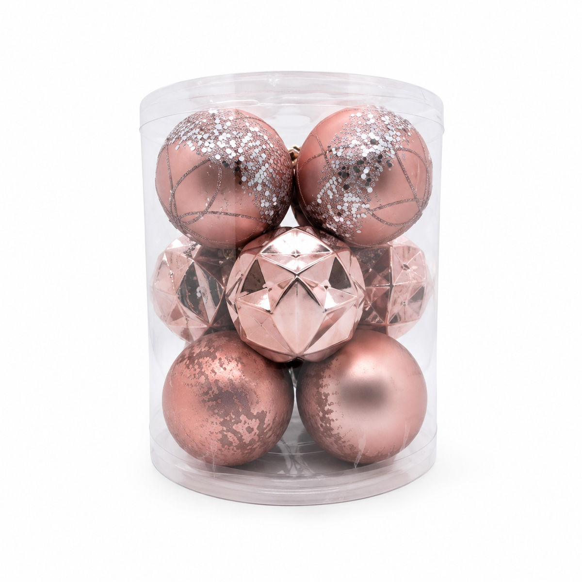 Set de esferas navideñas decorativas — 9993-80 sobre fondo blanco