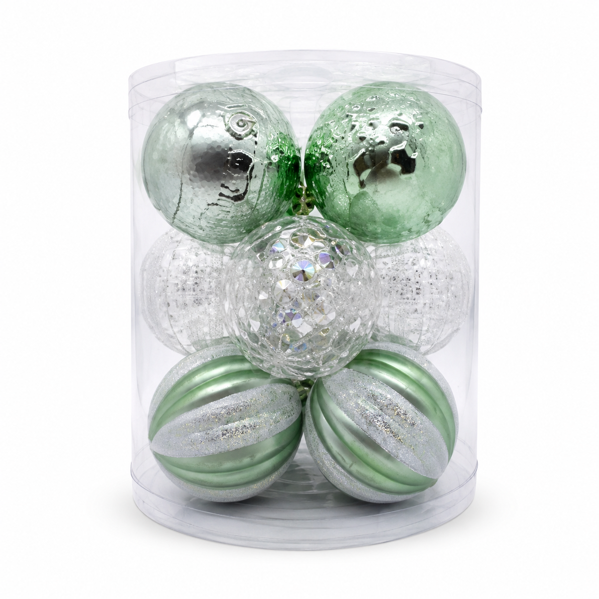 Set de esferas navideñas decorativas — 9993-81 sobre fondo blanco