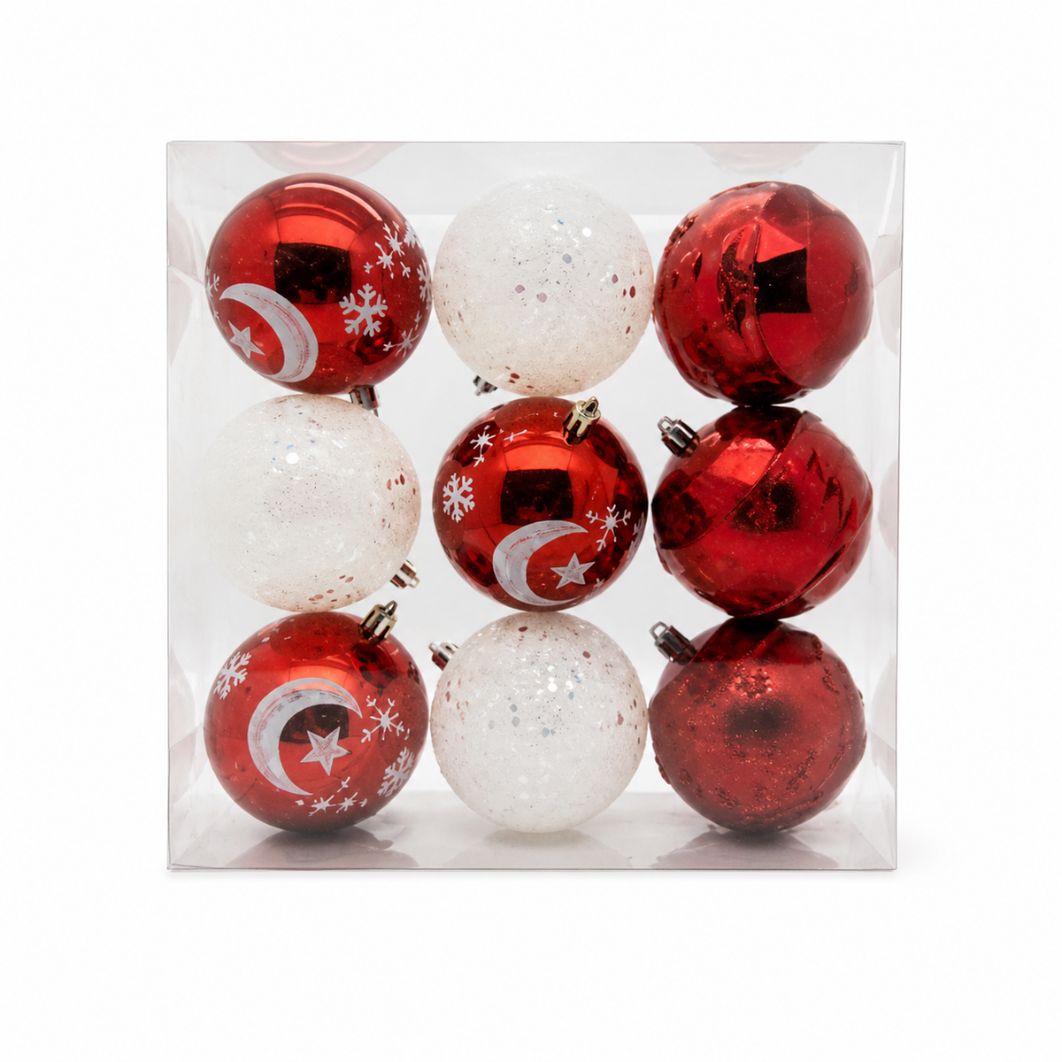 Set de esferas navideñas decorativas — 9993-83 sobre fondo blanco