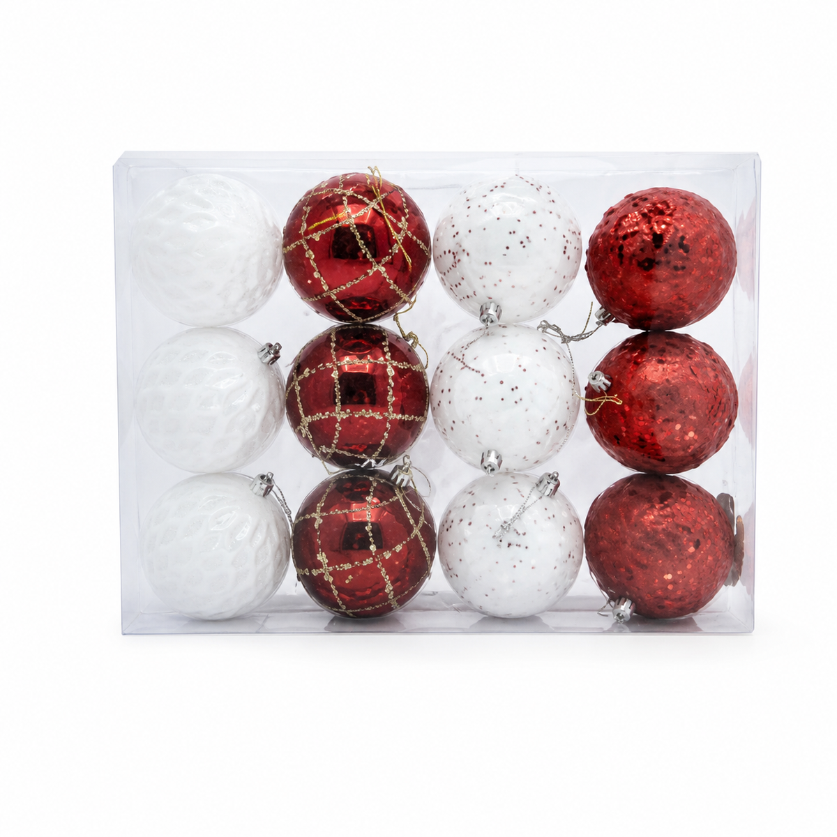 Set de esferas navideñas decorativas — 9993-84 sobre fondo blanco