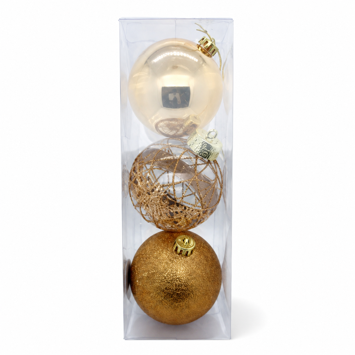 Set de esferas navideñas decorativas — 9993-92 sobre fondo blanco