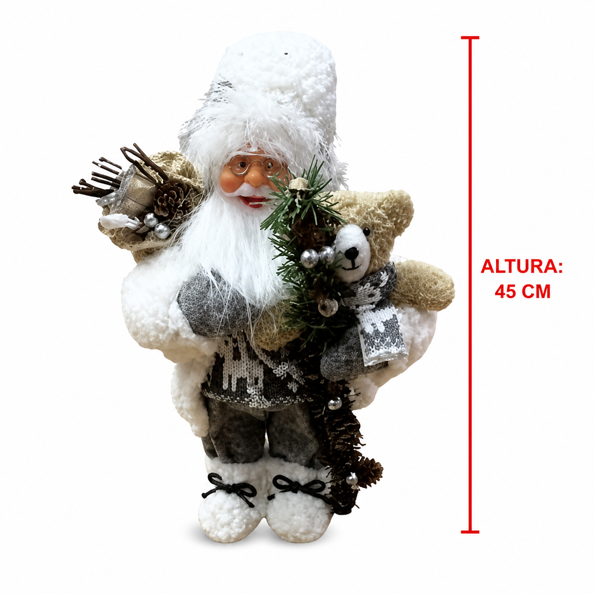 Figura de Papá Noel de 45 cm — 9997-2 sobre fondo blanco