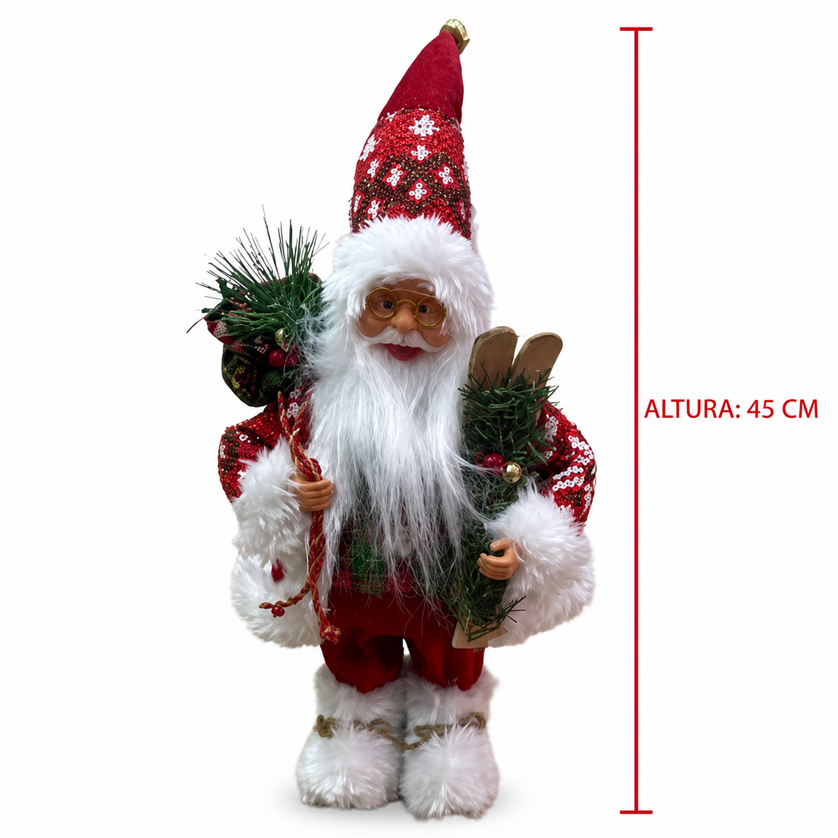 Figura de Papá Noel de 45 cm — 9997-5 sobre fondo blanco