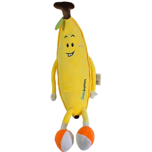 Jucărie pluș banana Duoguo 80 cm, design amuzant cu față zâmbitoare, material moale, ideală pentru c