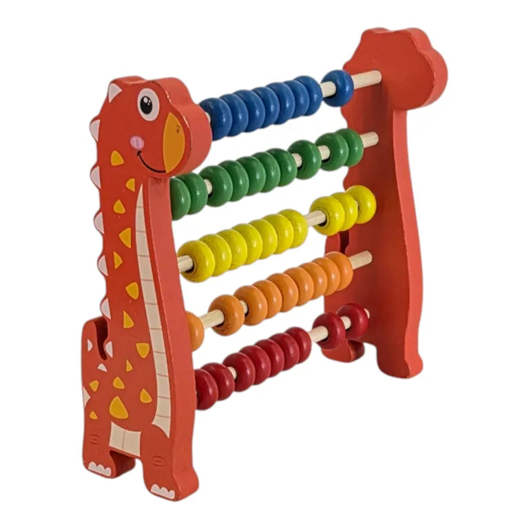 Ábaco infantil de madera con diseño de jirafa — imagen 3